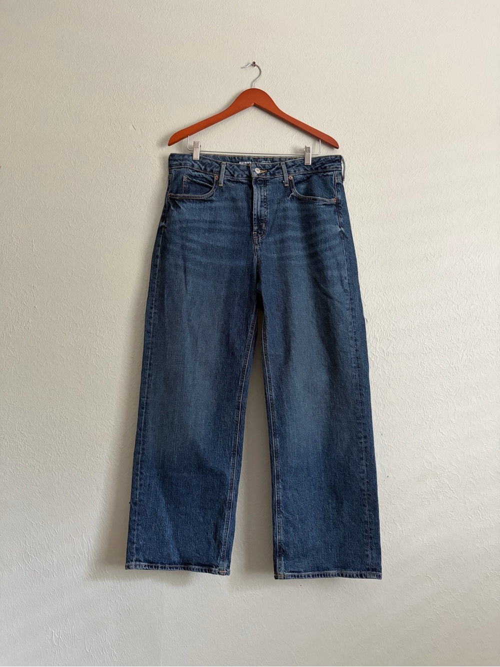 Sky-Hi Wide Leg Medium Wash Jeans